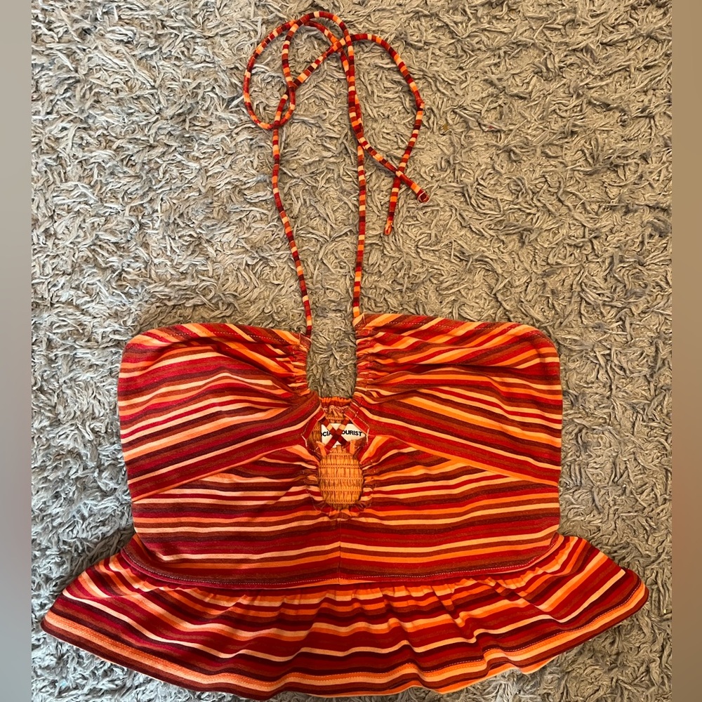 Hollister top, ties around neck, size medium